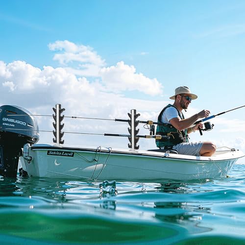Fishing Rod Holder for Boat, Crappie Rod Holder for Transportation & Storage，Heavy Duty Angler Accessory for Fishing Boat & Pontoon boat (8 Rod) - style: 8 Rod Holder