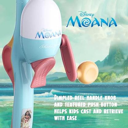 Shakespeare Youth Fishing Reel and Rod Combo - color: Disney Moana Beginner