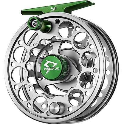 Piscifun Sword Fly Fishing Reel, CNC-Machined Aluminum Alloy Fly Reel - size: 5/6wt, style: Gunmetal-without Line