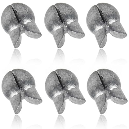 100 Pack Split Shot Fishing Weight Removable Clip On Fly Fish Line Sinkers Round Egg Fishing Sinker Saltwater Lead Weight Bass Fishing Freshwater - color: 2.0g - 100 Pack