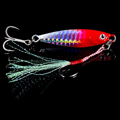 Dyxssm Jigs Fishing Spoons Hard Lures Spinners Jigging Bait 7g 10g 15g 20g 30g (Pack of 6) - size: 20 g / 0.71 oz
