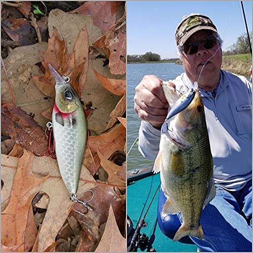 Blank Unpainted Minnow Crankbait Topwater Lipless Jerkbait Fishing Lures - color: UPC735P10