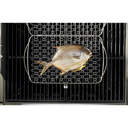 Weber Large Fish Basket – Flexible Wire Grilling Basket for Delicate Foods, Fits Weber Q 300+ Gas Grills & 18.5"+ Charcoal Grills - style: Easy Open Packaging