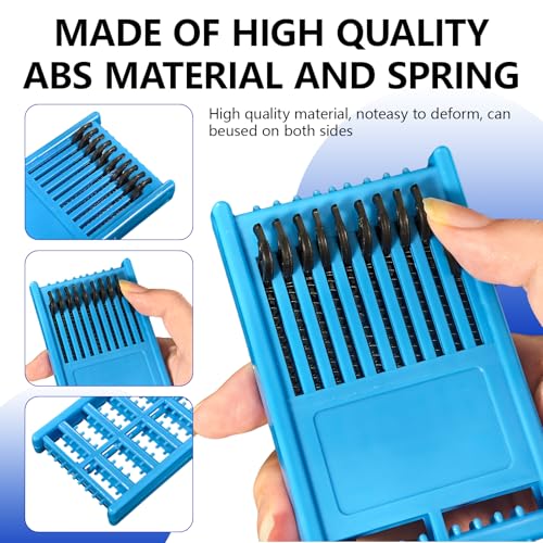 2PCS Fishing Hook Holder,Fishing Line Holder,Fishing Rod Hook Keeper,Plastic Double Side Spring Hooks,Storage Catch Holder for Storing Fish Line Winding Board