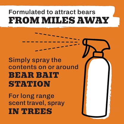 Salted Caramel Spray, Bear Attractant, 32oz Spray Bottle, G0616