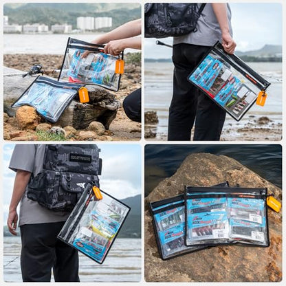 KastKing BaitShield Tackle Storage Bag, Fishing Tackle Bag, Sealed Edges, Water-Resistant Protection, Durable & Tough Build, Large Capacity - size: B: 2 Pack, Large