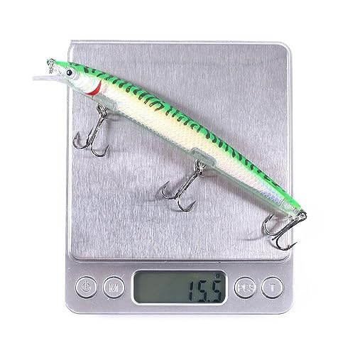 12PCS Saltwater Fishing Lures Set - Crankbaits and Jerkbaits13.5cm-15.5g-6#Hook