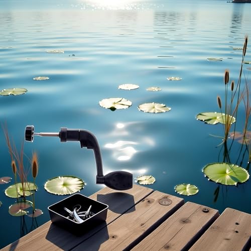Black Handle Fishing Reels, Universal Plastic Power Handle Fishing Reels Crank Rock Arm Spinning Wheel Grasp, Replacement Fishing Reel Handles, Fishing Reel Replacement Parts