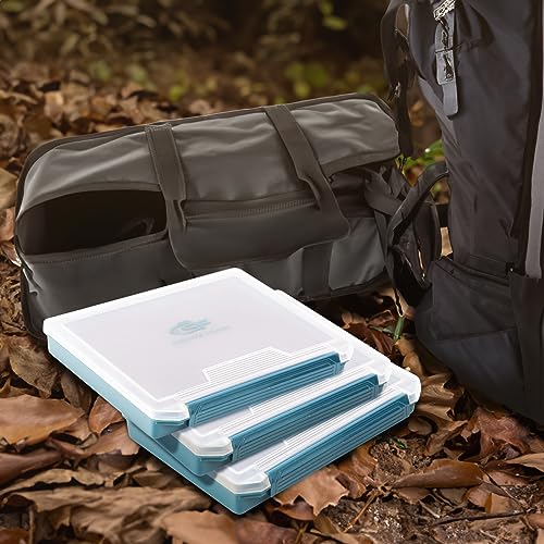 SF Fishing Tackle Box Tray 3600 Slit Foam Case Double Buckle Open Plastic Jig Box Heads Hooks Spinners Spoons Storage Tackle Tray 1Pack - style: 3602-1Pack
