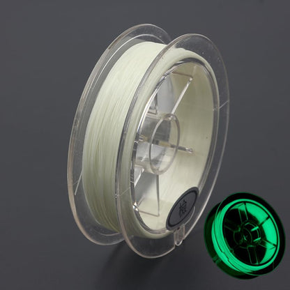 Glow in the Dark Fishing Line, 0.37mm Diameter, 50M Length, Ultra-Bright Green Luminous Thread