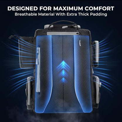 KastKing Bait Boss Fishing Tackle Backpack with Rod Holders-4 Tackle Boxes-Rain Cover,Storage for Fishing Gear - color: A: Black