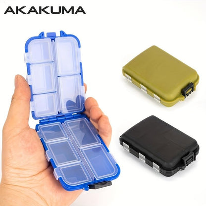 Tackle Accessories Case Mini Reversible Storage Case Multi-Function Tool Box Lure Portable Removable Plaid Blue
