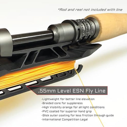 MAVRK USA Fly Fishing Line | Euro Nymph & Floating Lines | Level ESN Mono & Weight Forward Designs | High Visibility, Low Stretch, Freshwater Trout - color: Tracer 62, size: Small