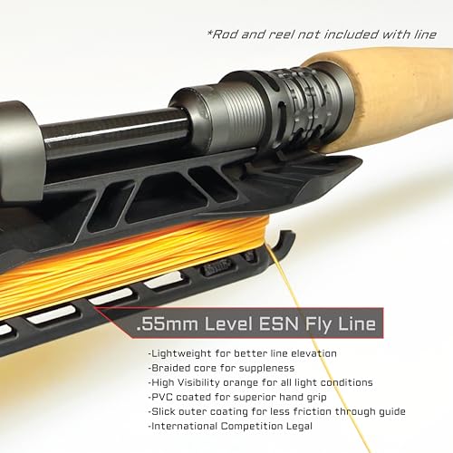 MAVRK USA Fly Fishing Line | Euro Nymph & Floating Lines | Level ESN Mono & Weight Forward Designs | High Visibility, Low Stretch, Freshwater Trout - color: Tracer 62, size: Micro