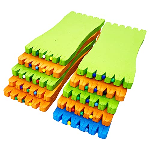 Fishing Leader Line Hook Holder Organizer Foam Board Snelled Fishing Hooks Keeper Leader Wallet Pack of 10
