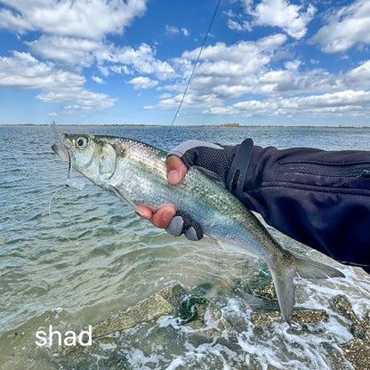 Fish Skin Teaser - Hand-Tied Japanese Maruseigo #28 Assist Hook for Haddock, Shad, Striped Bass, Bluefish & Fluke - Soft Plastic/Metal Jig Assist Hook