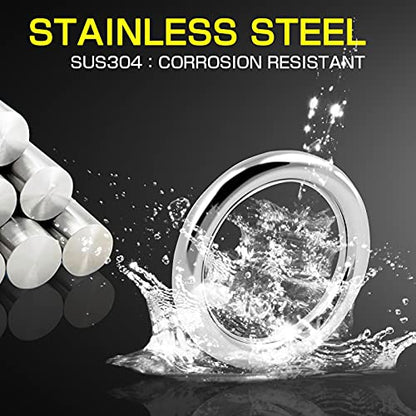 AMYSPORTS High Strength Solid Ring Fishing Lure Connector Fishing Rings Kit Line Saltwater Solid Ring Fishing Freshwater Loop - size: Size5+ (304lb) 50 pcs