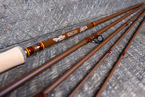 Moonshine Rod Company Fast Action Fly Fishing Rod – Carbon Fiber Graphite Rod with Zippered Travel Case – Drifter II, Vesper, Epiphany ESN, Outcast, Phantom & Rambler Series - 2WT up to 12WT Rods - size: 8WT- 9', style: Trout Fishing