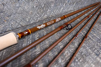 Moonshine Rod Company Fast Action Fly Fishing Rod – Carbon Fiber Graphite Rod with Zippered Travel Case – Drifter II, Vesper, Epiphany ESN, Outcast, Phantom & Rambler Series - 2WT up to 12WT Rods - size: 8WT- 9', style: Trout Fishing