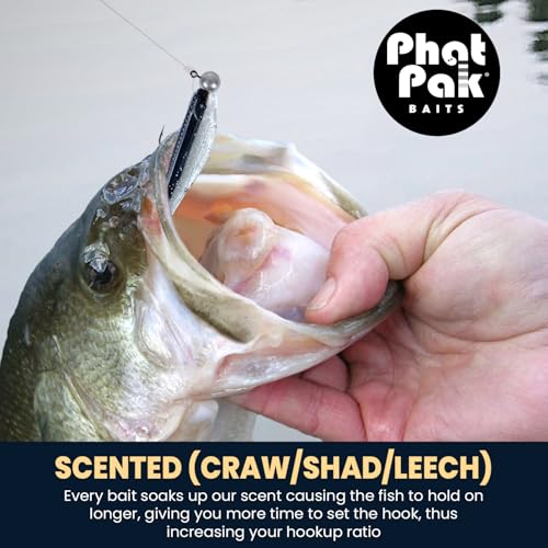 Phat Pak Baits - Micro Drunkin Shad Tiny Fluke Style LiveScope FFS Soft Jerkbait 2.5" 30ct Soft Plastic BFS Bass Fishing Lure - color: Golden Money Minnow