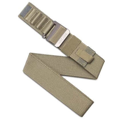 Arcade Belts Hardware Alu Utility Belt - Low-Profile Aluminum Buckle, Heavy Duty Work Belt, Stretch Webbing, Anti-Slip - color: Olive, size: Long | L/XL – Fits up to 52”