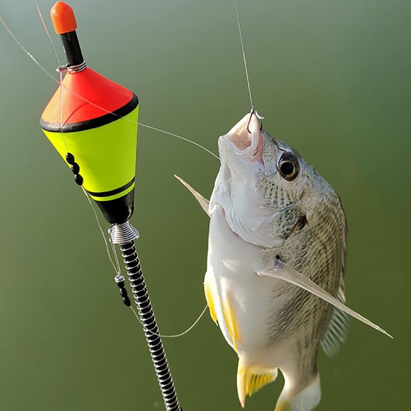 Fishing Bobbers, Automatic Fishing Float with Spring for Fishing | Universal Portable Fast Fishing Float Device, Stainless Steel Elastic High Resilience Bobber for Outdoor Activity