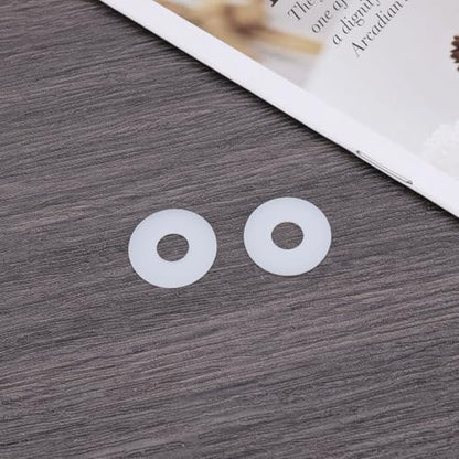 50Pcs PTFE White Spool Profile O-Ring Gasket for 6mm Spool Shaft for Front Drag Reel Compatible with Fox Compatible with Penn 6mm Reels