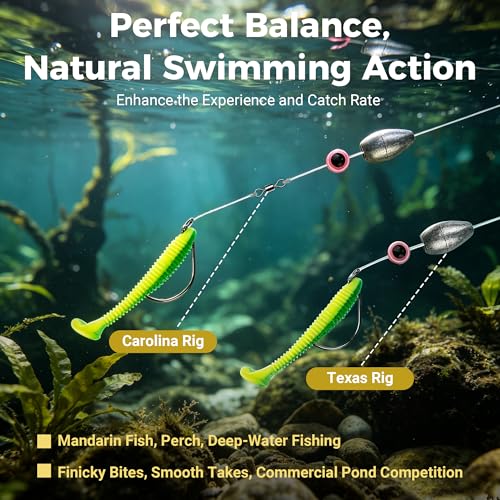 Lead Worm Weights, Bullet Fishing Sinkers for Texas Rig | 40/50 Pack Lead Worm Weights, Smooth Hole , Weedless Rig for Texas Rig and Finesse Bass Fishing 1/8 3/16 1/4 3/8oz - size: mixed size-40oz