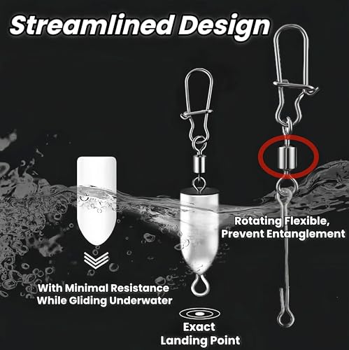 6PCS Bullet Drop Weights Sinkers Fishing Weights Lead Weights Sinkers Drop Shot Weights Catfishing Sinkers for Saltwater Freshwater Fishing - 2.82oz(80g) - size: 1.06oz(30g)