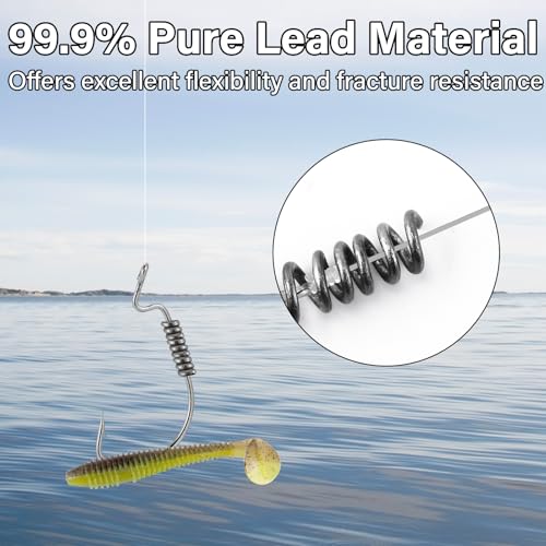 Dr.Fish Solid Core Lead Wire 1LB/2LB(1/4",1/8"),High-Density Fishing Line Soft Sinker Weight Dragging Drifting Fly Tying Crafting Material - size: 1/8"-1LB