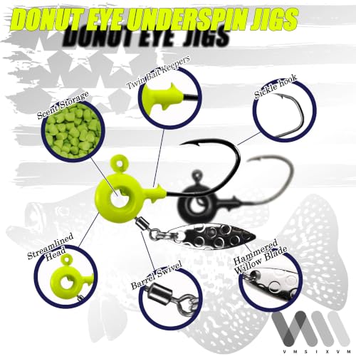 Crappie Lures Tube Lures Jigs Heads Worms Swimbaits Kit, 165, 124, 50 Pcs Pre-Rigged Crappie Jigs Tube Hooks Soft Plastic Grub Worms Baits for Bass Trout Freshwater Saltwater Fishing - color: 130 Pcs - Crappie Lures Tube Lures