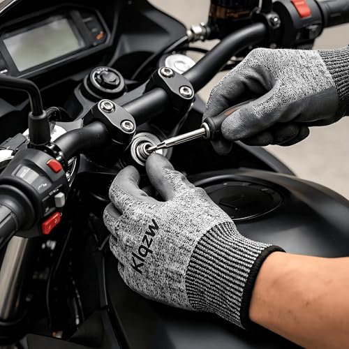 ANSI A3 Cut Resistant Work Gloves, 6 Pairs, XL | ANSI A3 Cut Proof, 13G HPPE Nitrile Coated, Non PFAS, Superior Oil Grip, All-Day Breathable, Durable, Easy Size ID