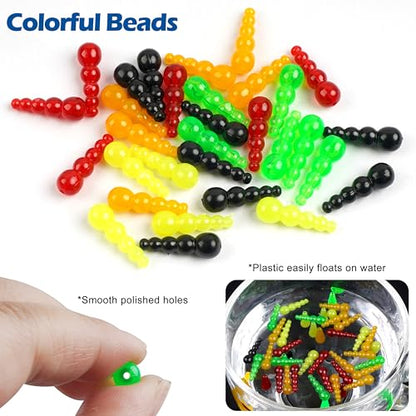 Fishing Lure Making Kit 165pcs DIY Spinner Bait Making Kit Includes Colorado Blades Hooks Stacked Fishing Beads for Fishing Rigs Walleye Rigs Trolling Rigs Crawler Harness Trout Bass Salmon