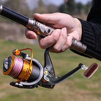 Jiozermi Fishing Reel Power Handle, Small Size, 2 Pcs | Rotary Knob, Stainless Steel, Spinning Reel Handle, Replacement Grip Parts
