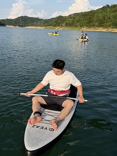Automatic Inflatable Belt Pack Water Sports Jacket Waist Belt PFD for SUP Paddleboarding Fishing Boating Kayaking（fit 80-330 lbs） (Red) - color: Red