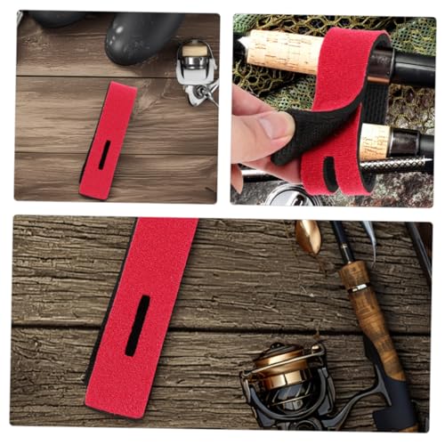Happyyami Fishing Rod Grip Strap Non-Slip Sweat-Absorbent Adjustable Fishing Pole Bands for Kayak and Boat for Anglers