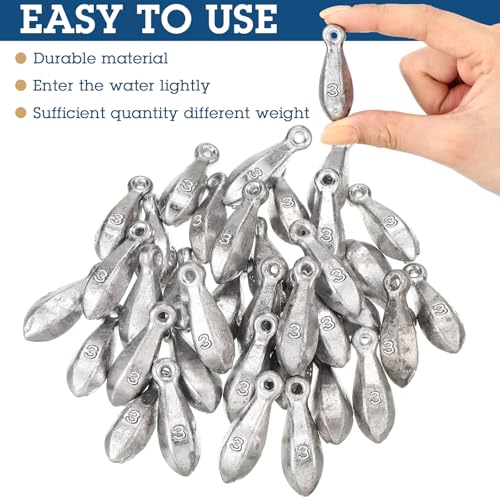 27 Pcs Bank Sinker Fishing Sinkers Weights Bank Weights for Ocean Saltwater Freshwater Surf Bass Catfish Fishing Casting Gear Tackle - size: 3 oz