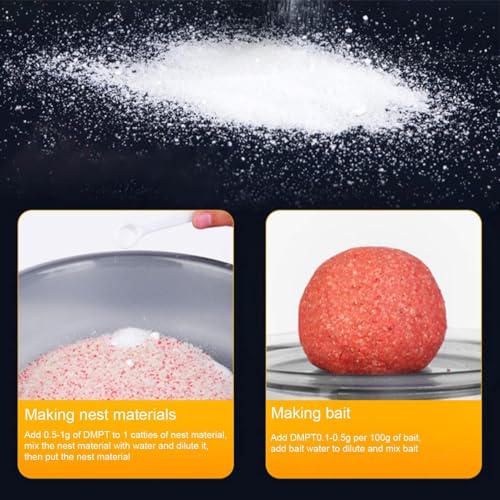 Dmpt Fish Attractant - Scent Fish Attractants, Fish Attractant Powder | 60g High Performance Fishing Scent All Naturals Fish Attractant, Long Lasting Fish Lure Formula for Bass Frogs Lures Lures Jigs
