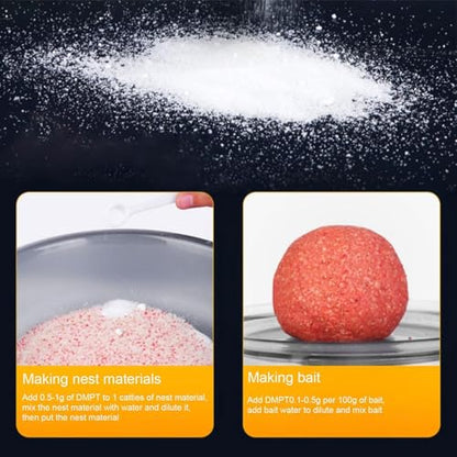 Dmpt Fish Attractant - Scent Fish Attractants, Fish Attractant Powder | 60g High Performance Fishing Scent All Naturals Fish Attractant, Long Lasting Fish Lure Formula for Bass Frogs Lures Lures Jigs