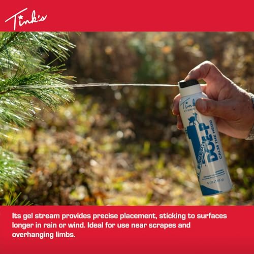 TINK'S #1 Doe-P Calming Non-Estrous Urine Spray Gel Deer Attractant for Hunting (5 oz Can) - Superior & Long Lasting Hunting Scents - Hunting Lure/Attractant - Advanced Deer Hunting Lure