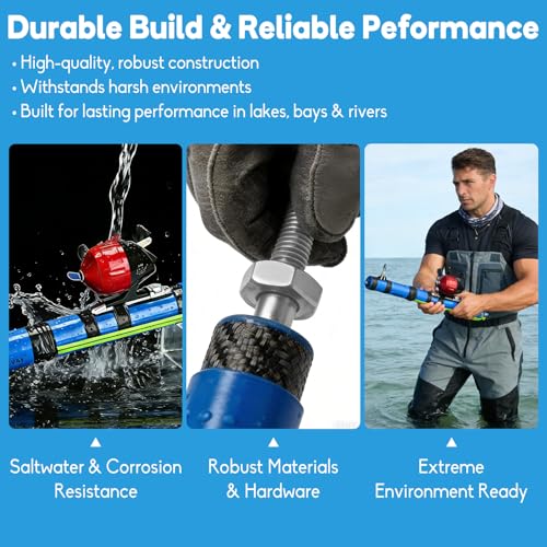 Fishing Catapult Rod - Slingshot Fishing Reel & Colitt Fishing Pole，Long-Distance Catapult Casting for Saltwater & Fly Fishing，Ideal Fishing Gifts for Men, Saltwater Fishing Gear