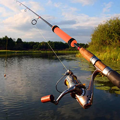 6 Pack Fishing Rod Floats for Kayaking Floaters Poles Propel Paddle Gear Foam Rod Floaties for Boats and Kayaks - color: Orange