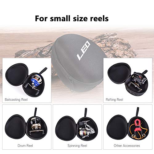 Fishing Reel Protective Case for Baitcasting Drum Spinning Raft Reels - Fishing Accessories Tackle Storage Bag Pouch with Strap