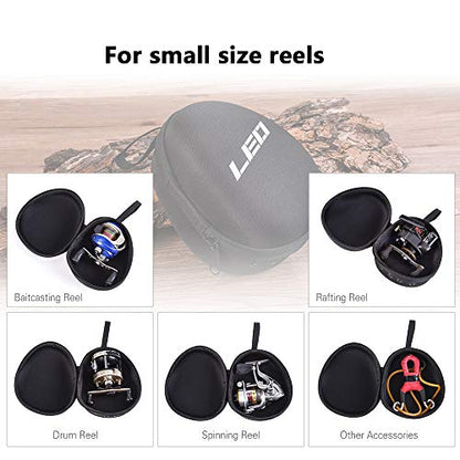 Fishing Reel Protective Case for Baitcasting Drum Spinning Raft Reels - Fishing Accessories Tackle Storage Bag Pouch with Strap