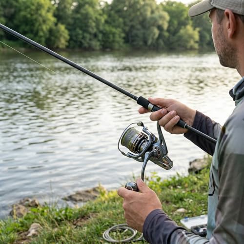 Fishing Spinning Reel, 10000/12000 Saltwater Spinning Reel, 45LBS Max Drag, CNC Aluminum Screw-in Handle & Spool, Oscillating Guide Rod System, Surf Fishing Reel for Beach & Boat Fishing - size: 10000