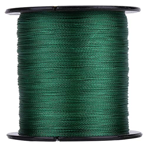 300m PE 4 Strands Green Fishing Lines Multifilament Fish Rope Cord for Sea Fishing (1.5)