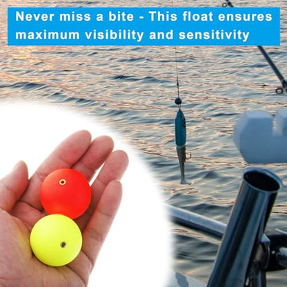 PATIKIL Fishing Bobber, Slip Foam Floats Buoy Rig Stoppers for Crappie Trout Bass Fishing - color: Red,Green, size: 0.8 Inch