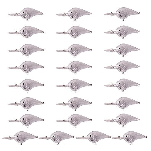 Blank Hard Lures Kit Unpainted Fishing Baits Sets Crankbait Wobblers Freshwater Fish Lure Wobblers Minnow Lure Bodies Fishing Tackle - color: 25pcs 10CM