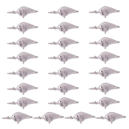 Blank Hard Lures Kit Unpainted Fishing Baits Sets Crankbait Wobblers Freshwater Fish Lure Wobblers Minnow Lure Bodies Fishing Tackle - color: 25pcs 10CM