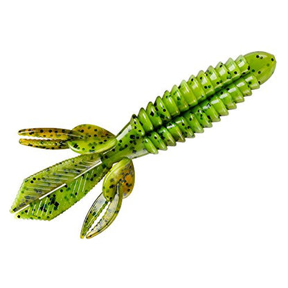 YUM Wooly Bug Creature Bait Soft Plastic Bass Fishing Lure - color: Ultimate Craw, size: 4.25"